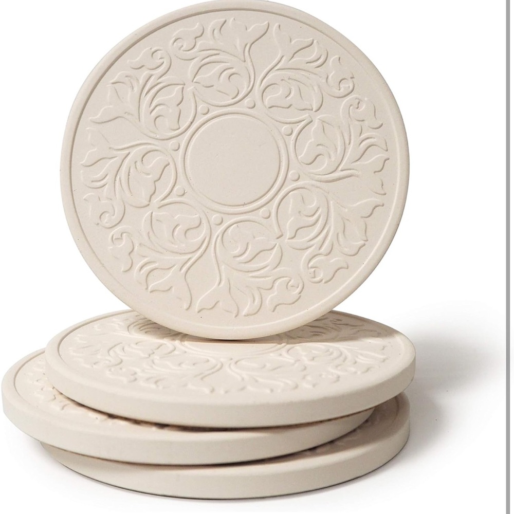 Elegant Cream Coasters Set